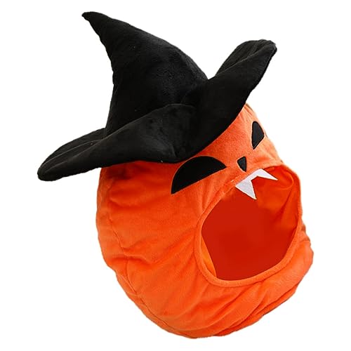 OUNONA Halloween Kürbis Kopfbedeckung Plüsch Kostüm Requisite Weicher Komfortabler Hexenhut für Party und Fotosession OUNONA Halloween Kürbis Kopfbedeckung Plüsch Kostüm Requisite Weicher Komfortabler Hexenhut für Party und Fotosession von OUNONA