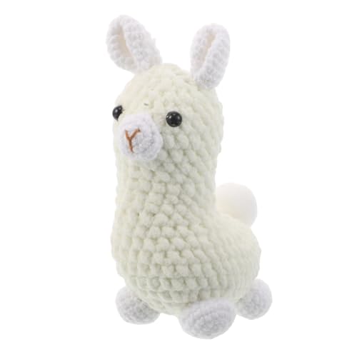 OUNONA Handgefertigter Alpaka Häkelanhänger aus Weichem Garn Robust und Sicher Vielseitiger Schlüsselanhänger und Rucksack-Charm Feine Details Handgestricktes DIY Tier-Ornament für Alltag von OUNONA