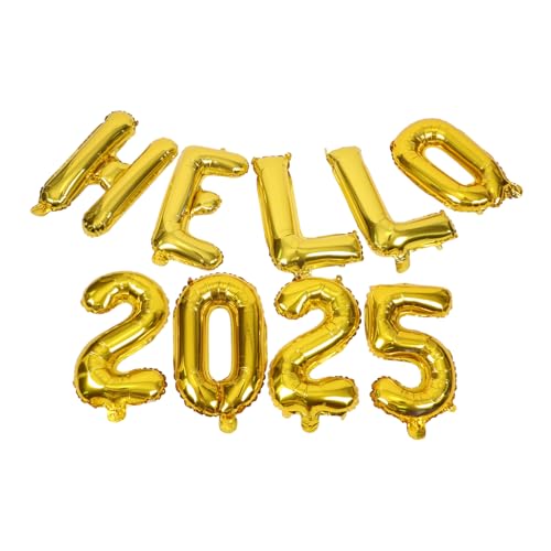 OUNONA Hello Neujahrsballons Set Aluminium Folienballons für Partydekoration für Silvesterfeiern Tischdekoration und Wandverzierung Hochwertige Materialien für Unvergessliche Feiern OUNONA Hello Neujahrsballons Set Aluminium Folienballons für Partydekoration für Silvesterfeiern Tischdekoration und Wandverzierung Hochwertige Materialien für Unvergessliche Feiern von OUNONA