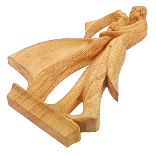 OUNONA Holzfigur Pärchen Statue für Zuhause Romantische Holzschnitzerei Geschenkidee für Hochzeit Verlobung oder Valentinstag Dekoartikel OUNONA Holzfigur Pärchen Statue für Zuhause Romantische Holzschnitzerei Geschenkidee für Hochzeit Verlobung oder Valentinstag Dekoartikel von OUNONA