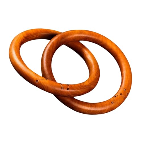 OUNONA Holzkette Dekoration Handgefertigte Naturholz Kette für Wohnzimmer Couchtisch und Rustikale Raumgestaltung Maße Außendurchmesser Innendurchmesser Einzigartiges Design Ästhetische von OUNONA