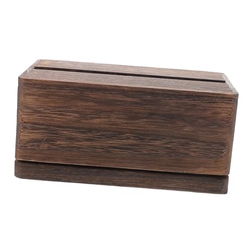 OUNONA Kasten Pappschachtel papierhandtuch montiert Halter rechteckig Tissue-Boxen Wand Bad Gewebeabdeckung Boho-Bürodekor Schlafzimmer im Boho-Stil Taschentuchspender hölzern Dunkelbraun OUNONA Kasten Pappschachtel papierhandtuch montiert Halter rechteckig Tissue-Boxen Wand Bad Gewebeabdeckung Boho-Bürodekor Schlafzimmer im Boho-Stil Taschentuchspender hölzern Dunkelbraun von OUNONA