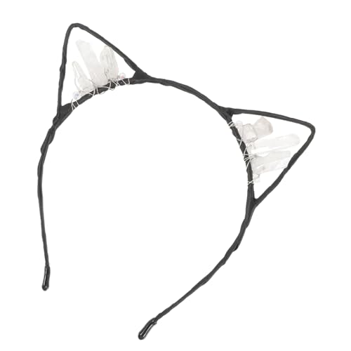 OUNONA Katzenohren Haarreif mit Kristallen Handgemachte Damen Cosplay Kopfband für Partys Karneval und Alltagsmode Leicht und Tragbar Perfektes für Katzenliebhaber OUNONA Katzenohren Haarreif mit Kristallen Handgemachte Damen Cosplay Kopfband für Partys Karneval und Alltagsmode Leicht und Tragbar Perfektes für Katzenliebhaber von OUNONA