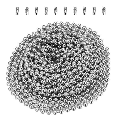 OUNONA -Kette Kugel Edelstahl Kugel Halskette mit 10 Verschlüsse-Kette 3 von OUNONA
