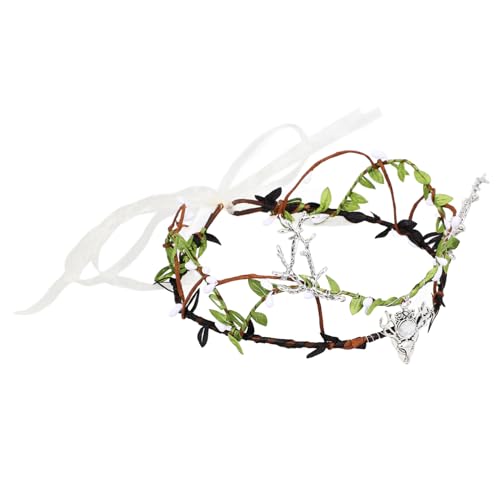 OUNONA Kopfbedeckung Halloween Kranz aus Geflochtenem Rattan Faltbares Haarband Stilvolles Haarschmuck für Kostümpartys und Festlichkeiten Handgefertigt und Langlebig für Karneval und OUNONA Kopfbedeckung Halloween Kranz aus Geflochtenem Rattan Faltbares Haarband Stilvolles Haarschmuck für Kostümpartys und Festlichkeiten Handgefertigt und Langlebig für Karneval und von OUNONA