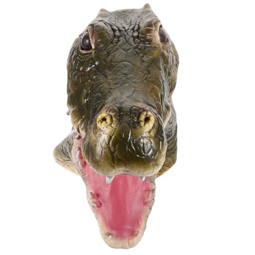 OUNONA Krokodil Kopfmaske aus Neuheits Tierkopfmaske für Halloween Kostümparty Realistische Cosplay für Frauen Dekorative für Foto Requisiten Lustige Partymaske für Festivals von OUNONA