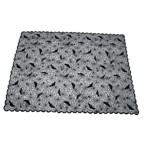 OUNONA Lace Spider Web Tischdecke Halloween Dekoration aus Sicherem Material Stabile Tischdecke für Kamin Tisch und Lampen Einzigartiges Spinnennetz Design Langlebig und Praktisch OUNONA Lace Spider Web Tischdecke Halloween Dekoration aus Sicherem Material Stabile Tischdecke für Kamin Tisch und Lampen Einzigartiges Spinnennetz Design Langlebig und Praktisch von OUNONA