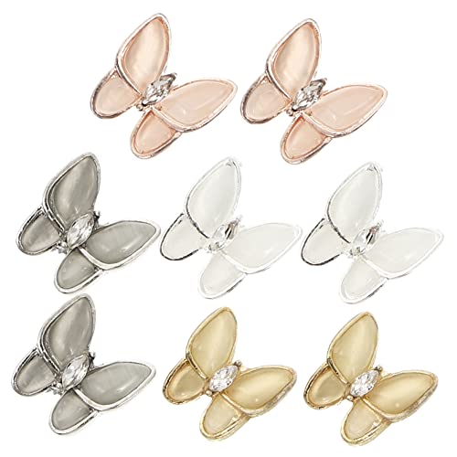 OUNONA Manicure Studs mit Schimmernden Opal Schmetterlingen Teiliges Nail Art Zubehör in Gold Roségold Silber und Selbstklebende Nageldekoration für DIY und Professionelle Anwendung OUNONA Manicure Studs mit Schimmernden Opal Schmetterlingen Teiliges Nail Art Zubehör in Gold Roségold Silber und Selbstklebende Nageldekoration für DIY und Professionelle Anwendung von OUNONA