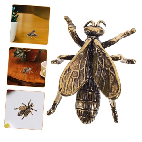 OUNONA Messing Biene Ornament Exquisites Desktop Kompakte Bienenfigur für Stilvolle Inneneinrichtung Einzigartige und Kreative Messing Dekoration für Bienenliebhaber OUNONA Messing Biene Ornament Exquisites Desktop Kompakte Bienenfigur für Stilvolle Inneneinrichtung Einzigartige und Kreative Messing Dekoration für Bienenliebhaber von OUNONA