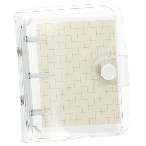 OUNONA Mini Ringbuch Notizbuch Transparent mit Ringen Praktisches Kleines Notizheft Multifunktionales Notizblock für Schüler Leicht und Handlich für Schule und Alltag von OUNONA