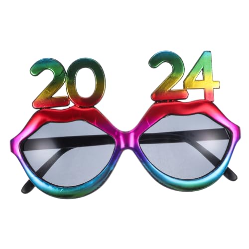OUNONA Neue Jahr Partybrille aus Leichtem PC Material Bunte Lustige Fasching Brille als Foto Requisite und Dekoration für Geburtstags und Festtagsfeiern OUNONA Neue Jahr Partybrille aus Leichtem PC Material Bunte Lustige Fasching Brille als Foto Requisite und Dekoration für Geburtstags und Festtagsfeiern von OUNONA