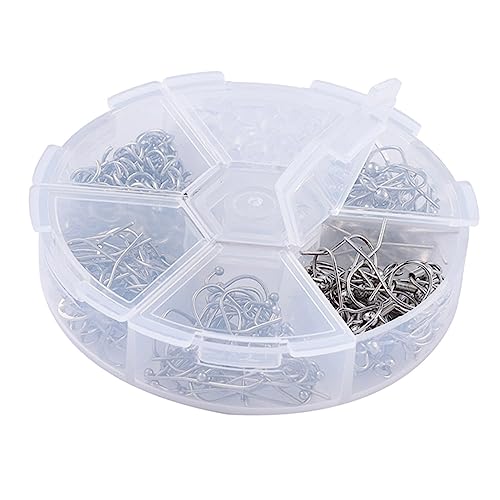 OUNONA Ohrringe Ohrhaken mit Ringkasten DIY Ohrschmuck Zubehör für Kreative Projekte Anfänger Frauen Geschenkidee für Besondere Anlässe von OUNONA