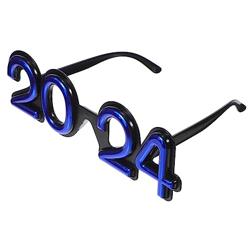 OUNONA Partybrille Lustige Zahlenbrille Leichtes Party Accessoire für Erwachsene und Blau Spaßbrille Eyeglasses Prop Neujahrsfeier Festival OUNONA Partybrille Lustige Zahlenbrille Leichtes Party Accessoire für Erwachsene und Blau Spaßbrille Eyeglasses Prop Neujahrsfeier Festival von OUNONA
