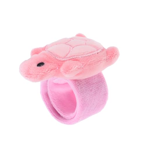 OUNONA Plüschpuppenarmband Animal-slap-armband Animal-slap-armbänder Kuscheltier-klapparmbänder Für Pp Baumwolle Rosa von OUNONA