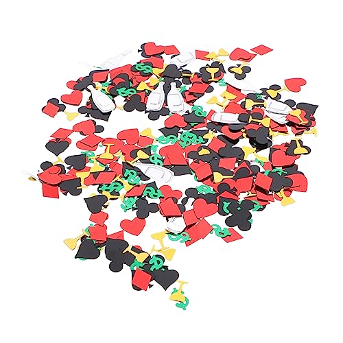 OUNONA Poker Themen Konfetti Bunte Tischdeko für Las Vegas Party Glänzende Dekoration für Feierlichkeiten und Diy Bastelprojekte für Fotoshootings und Partys OUNONA Poker Themen Konfetti Bunte Tischdeko für Las Vegas Party Glänzende Dekoration für Feierlichkeiten und Diy Bastelprojekte für Fotoshootings und Partys von OUNONA