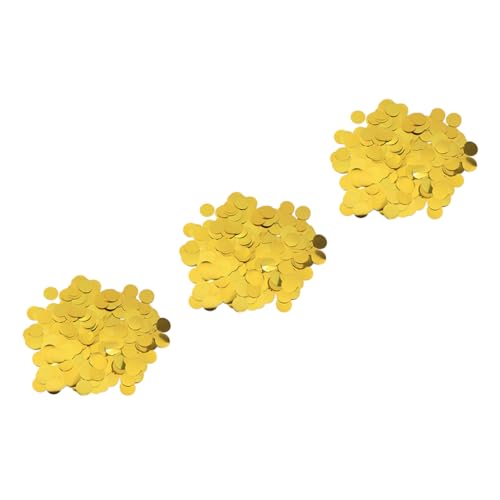 OUNONA Romantische Runde Konfetti Glitzer Dekorationen pro Tasche Insgesamt für Hochzeiten Partys Tischdeko und Diy Projekte Streudekor für Unvergessliche Anlässe von OUNONA