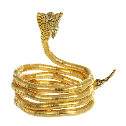 OUNONA Schlangenhalskette schmuck Schlangenkettenarmbänder Biegsame Halskette mit Schlangenarmband Schlangenkettenarmband Schlangenkette für Damen Zinklegierung Golden von OUNONA