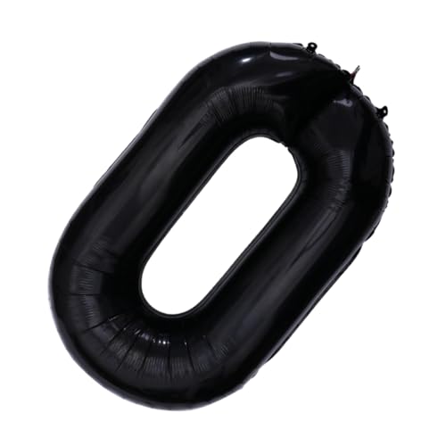 OUNONA Schwarze Zahlenballons Jumbo Folienballons für Geburtstagsfeiern und Dekoration mit Selbstversiegelung für Einfache Nutzung von OUNONA