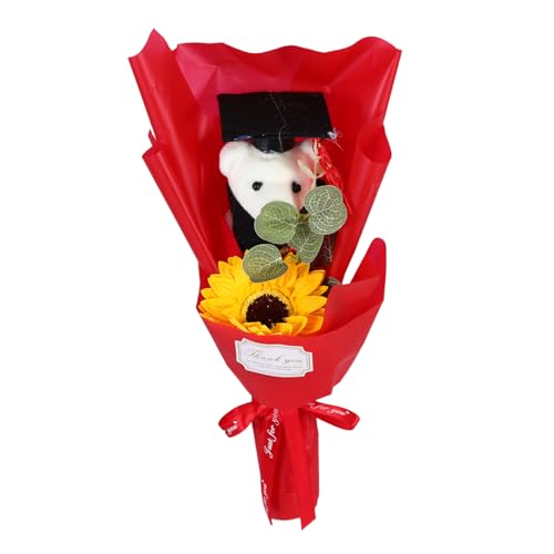 OUNONA Simulationsstrauß Für Die Abschlusssaison Bärenpuppenstrauß Blumenstrauß Zur Abschlussfeier Dekoration Künstlicher Rosenstrauß Sonnenblume Zur Abschlussfeier Abschlussklasse OUNONA Simulationsstrauß Für Die Abschlusssaison Bärenpuppenstrauß Blumenstrauß Zur Abschlussfeier Dekoration Künstlicher Rosenstrauß Sonnenblume Zur Abschlussfeier Abschlussklasse von OUNONA