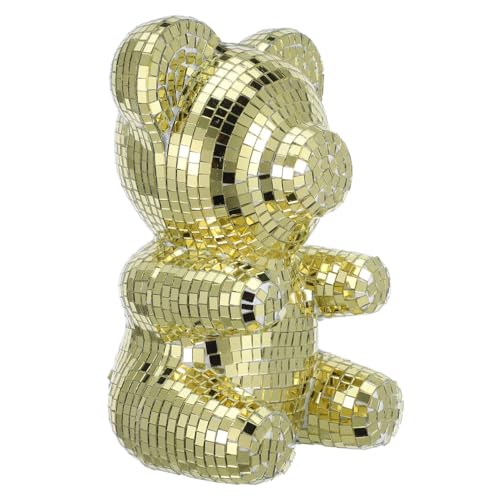 OUNONA Spiegelbären-Ornamente Funkeln Party Tischdekoration Für Die Hochzeit Dekorationen Tragen Reflektierende Disko Disco-Desktop-Dekoration Led Bärenmodell Tierdekoration Schaum Golden OUNONA Spiegelbären-Ornamente Funkeln Party Tischdekoration Für Die Hochzeit Dekorationen Tragen Reflektierende Disko Disco-Desktop-Dekoration Led Bärenmodell Tierdekoration Schaum Golden von OUNONA