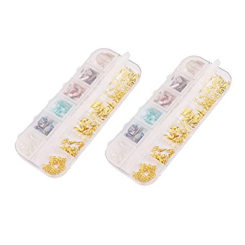 OUNONA Stylische Box DIY Maniküre Dekoration Vielseitige Nagelzubehör für Nail Art Ornamente und Shell für Profis und Zuhause OUNONA Stylische Box DIY Maniküre Dekoration Vielseitige Nagelzubehör für Nail Art Ornamente und Shell für Profis und Zuhause von OUNONA