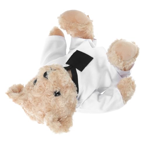 OUNONA Taekwondo Bär Puppengeschenke Thanksgiving Bär Karate Zeug Großer Ausgestopfter Bär Thanksgiving Plüschbär Plüschtier Bär Plüschtiere Taekwondo Feiertagsbär von OUNONA