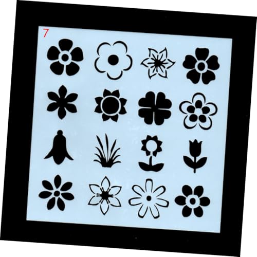 OUNONA Teiliges Kreatives Blumen Backform Hohlblumen Schablonen für DIY Kuchen und Keks Vielseitige Tortendeko Formen in Weiß für Backzubehör Küche und Party von OUNONA