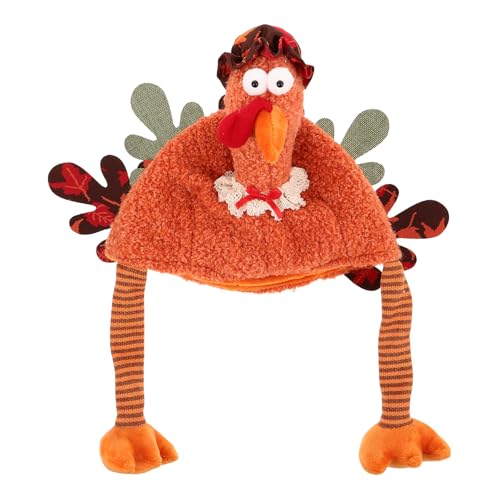 OUNONA Thanksgiving-Truthahnhut aus Plüsch: Truthahn-Kostümhut – lustige Party-Kopfbedeckung für Feiertags-Rollenspiele, Thanksgiving-Dekoration und Partygeschenke OUNONA Thanksgiving-Truthahnhut aus Plüsch: Truthahn-Kostümhut – lustige Party-Kopfbedeckung für Feiertags-Rollenspiele, Thanksgiving-Dekoration und Partygeschenke von OUNONA