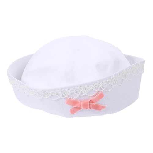 OUNONA Vintage Lace Sailor Hat für Eleganter Outdoor Hut mit Schleifendekoration für Cosplay und Freizeitaktivitäten Charmant und Einfache Pflege und Langlebig OUNONA Vintage Lace Sailor Hat für Eleganter Outdoor Hut mit Schleifendekoration für Cosplay und Freizeitaktivitäten Charmant und Einfache Pflege und Langlebig von OUNONA