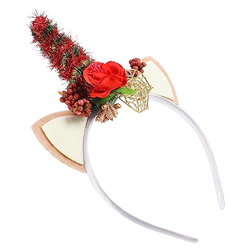 OUNONA Weihnachtlicher Haarreif mit Rentiergeweih Flexibles Einheitsgroßes Party Accessoire für Damen und Kreatives Kostümzubehör für Festliche Karneval und Weihnachtsfeiern OUNONA Weihnachtlicher Haarreif mit Rentiergeweih Flexibles Einheitsgroßes Party Accessoire für Damen und Kreatives Kostümzubehör für Festliche Karneval und Weihnachtsfeiern von OUNONA