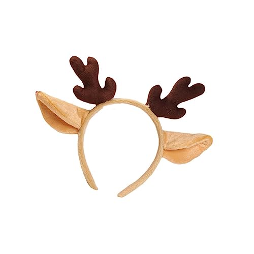 OUNONA Weihnachtlicher Rentier Haarreif mit Braunen Geweihen Verstellbares Party Stirnband für Damen Festlicher Kopfschmuck für Weihnachtsfeiern und Kostümfeste OUNONA Weihnachtlicher Rentier Haarreif mit Braunen Geweihen Verstellbares Party Stirnband für Damen Festlicher Kopfschmuck für Weihnachtsfeiern und Kostümfeste von OUNONA