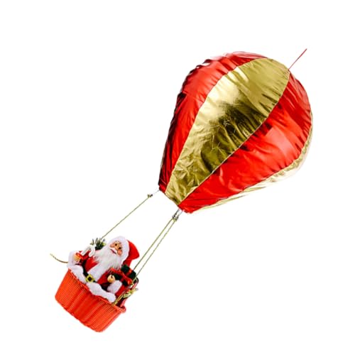 OUNONA Weihnachtsmann Heißluftballon Dekoration Hängend Festliche Weihnachtsdeko Für Innen Außen Für Weihnachtsfeier Und Raumgestaltung von OUNONA