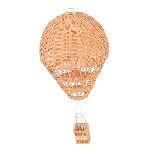 OUNONA Wind Woven Rattan Heißluftballon Dekoration für Kinderzimmer Handgefertigtes Ornament Honigfarbe für Fotografie Party und Hochzeitsdeko Langlebig OUNONA Wind Woven Rattan Heißluftballon Dekoration für Kinderzimmer Handgefertigtes Ornament Honigfarbe für Fotografie Party und Hochzeitsdeko Langlebig von OUNONA