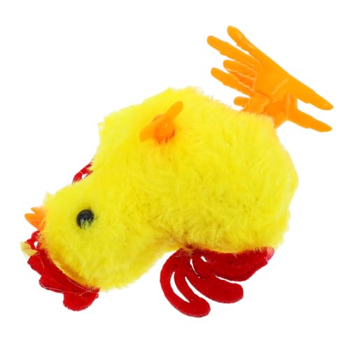 OUNONA springendes Huhn für Geburtstagsgeschenk Haustier Simulations-Hühnerspielzeug Flauschiges Hühnchen-Aufziehspielzeug Osterpelzküken Küken Leben Plastik von OUNONA