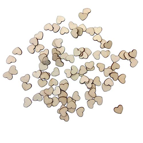 100 x Holzherzen, Naturholz, unlackiert, Herzausschnitt 100 x Holzherzen, Naturholz, unlackiert, Herzausschnitt von OUOULAJY