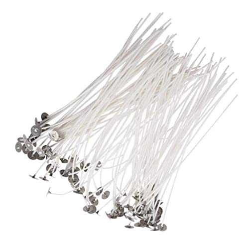100 x Kerzendochte aus reiner weißer Baumwolle für die Kerzenherstellung zu Hause, 90 mm 100 x Kerzendochte aus reiner weißer Baumwolle für die Kerzenherstellung zu Hause, 90 mm von OUOULAJY