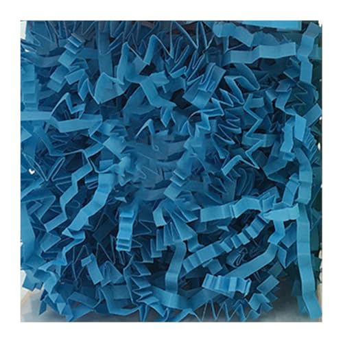 Ostergras, geschreddertes Papier, DIY-Konfetti, stoßfest, Füllstoff, Hochzeitsdekoration, Verpackungszubehör für Schule, Klassenzimmer, Säureblau von OUOULAJY