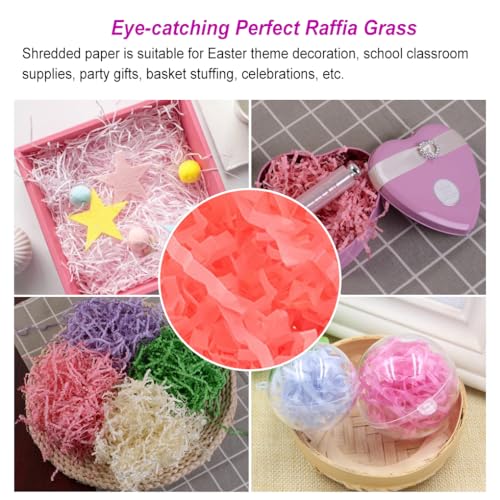 Ostergras, recycelbar, elegant, geschreddertes Papier, Füllung, auffällig, DIY-Konfetti-Verpackung, fluoreszierendes Rosa von OUOULAJY
