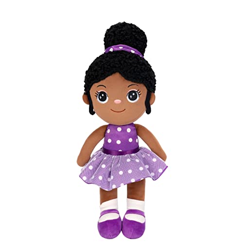 OUOZZZ Baby Puppe, Weiche Stoffpuppe Mädchen mit Kleidung, Afrikanische Stoffpuppen Kuschelpuppe für Kinder ab 3 Monaten - Baby Geschenk zur Geburt Mädchen Jungen, 33cm OUOZZZ Baby Puppe, Weiche Stoffpuppe Mädchen mit Kleidung, Afrikanische Stoffpuppen Kuschelpuppe für Kinder ab 3 Monaten - Baby Geschenk zur Geburt Mädchen Jungen, 33cm von OUOZZZ