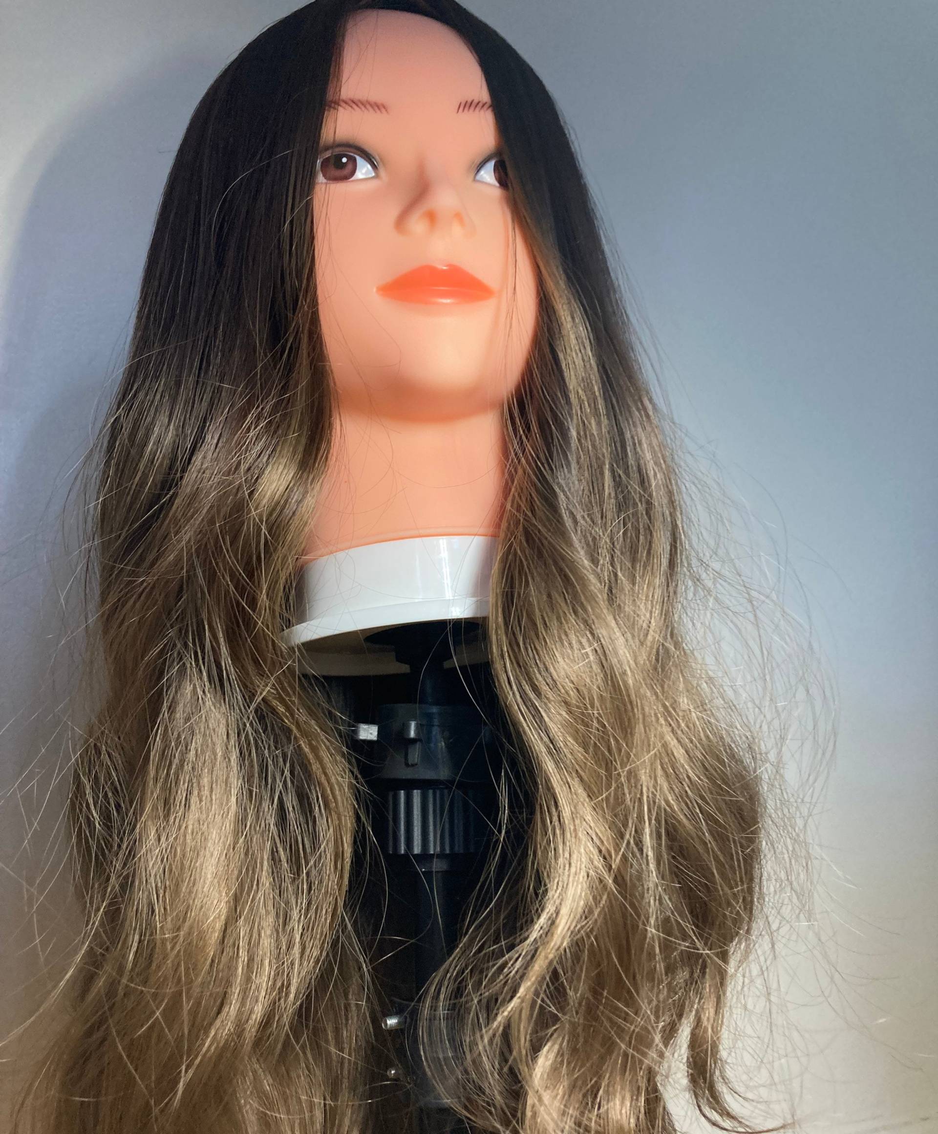 Lange Gewellte Perücken, Ombre Perücke, Haar Perücken Für Frauen, Schwarz Zu Blonde Perücken, Chemo Perücke, Haarverlust Perücke, Cosplay von OURBEAUTEBOUTIQUE