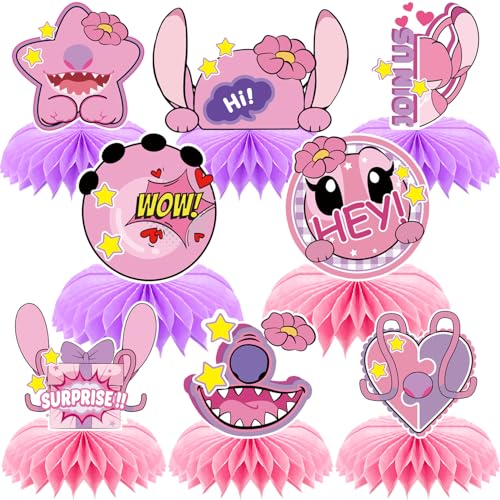 Luau-Waben-Mittelaufsätze, Hawaii-Mädchen, 3D-Tischdekoration, 8 Stück Luau-Waben-Mittelaufsätze, Hawaii-Mädchen, 3D-Tischdekoration, 8 Stück von OUSHISS