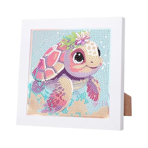 OUTALIZ DIY Diamond Painting Set Mit Holzrahmen, Schildkrötenmuster Diamant Malerei, Tier Diamant Malerei, Set Voll Diamant Malerei Bilder, DIY Basteln,für Wanddekorationen in Wohnräumen, 18 x 18cm OUTALIZ DIY Diamond Painting Set Mit Holzrahmen, Schildkrötenmuster Diamant Malerei, Tier Diamant Malerei, Set Voll Diamant Malerei Bilder, DIY Basteln,für Wanddekorationen in Wohnräumen, 18 x 18cm von OUTALIZ