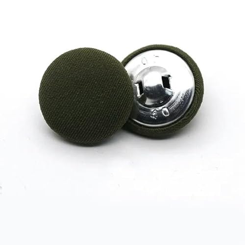 15-30MM 30Pcs Light Green Round Velvet Farbic Cloth Covered Button for Clothing Decorative DIY Sewing Accessories Pillow Decor von OUTFYT