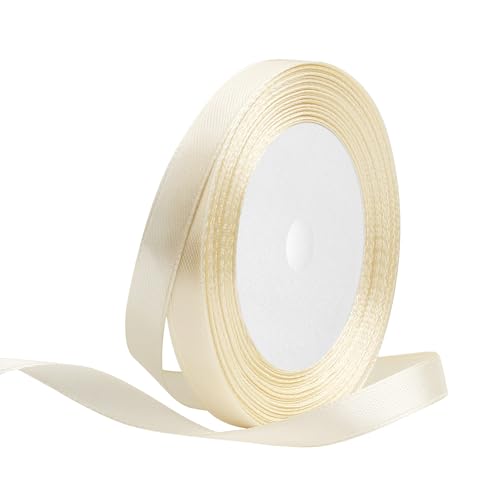 Satinband 10mm Breit Cremeweiß,22 Meters Geschenkband Schleifenband Stoffband für Hochzeitsdekoration, Geschenkverpackung, Basteln, Party Deko Satinband 10mm Breit Cremeweiß,22 Meters Geschenkband Schleifenband Stoffband für Hochzeitsdekoration, Geschenkverpackung, Basteln, Party Deko von OUTPGAGA