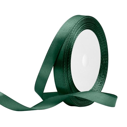 Satinband 10mm Breit Schwarzgrün,22 Meters Geschenkband Schleifenband Stoffband für Hochzeitsdekoration, Geschenkverpackung, Basteln, Party Deko Satinband 10mm Breit Schwarzgrün,22 Meters Geschenkband Schleifenband Stoffband für Hochzeitsdekoration, Geschenkverpackung, Basteln, Party Deko von OUTPGAGA
