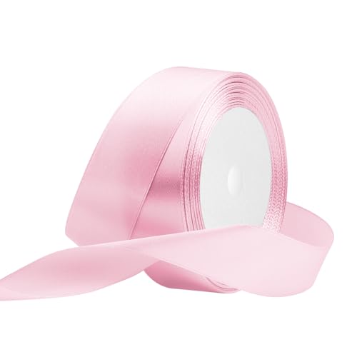 Satinband 25mm Breit Hellrosa,22 Meters Geschenkband Schleifenband Stoffband für Hochzeitsdekoration, Geschenkverpackung, Basteln, Party Deko Satinband 25mm Breit Hellrosa,22 Meters Geschenkband Schleifenband Stoffband für Hochzeitsdekoration, Geschenkverpackung, Basteln, Party Deko von OUTPGAGA