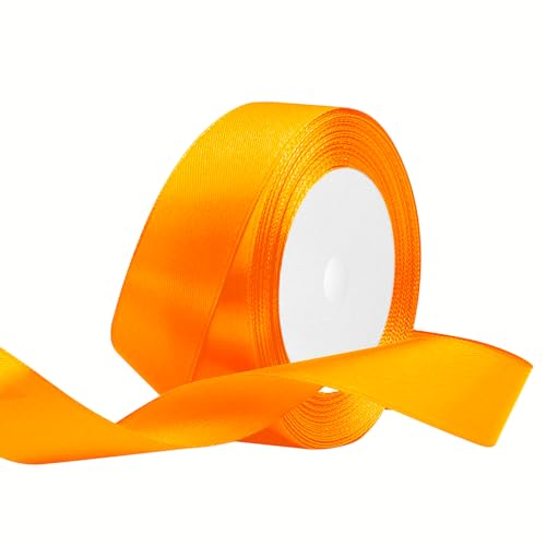 Satinband 25mm Breit Orange,22 Meters Geschenkband Schleifenband Stoffband für Hochzeitsdekoration, Geschenkverpackung, Basteln, Party Deko Satinband 25mm Breit Orange,22 Meters Geschenkband Schleifenband Stoffband für Hochzeitsdekoration, Geschenkverpackung, Basteln, Party Deko von OUTPGAGA