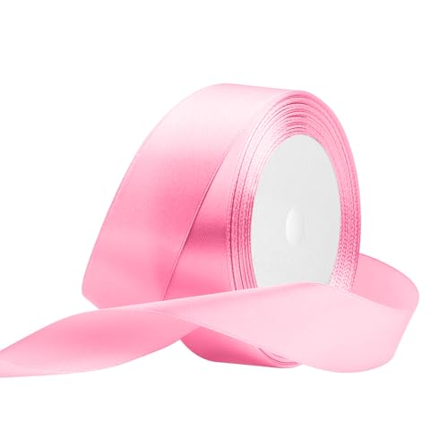 Satinband 25mm Breit Pink,22 Meters Geschenkband Schleifenband Stoffband für Hochzeitsdekoration, Geschenkverpackung, Basteln, Party Deko Satinband 25mm Breit Pink,22 Meters Geschenkband Schleifenband Stoffband für Hochzeitsdekoration, Geschenkverpackung, Basteln, Party Deko von OUTPGAGA