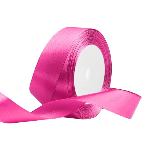 Satinband 25mm Breit Rosenrot,22 Meters Geschenkband Schleifenband Stoffband für Hochzeitsdekoration, Geschenkverpackung, Basteln, Party Deko Satinband 25mm Breit Rosenrot,22 Meters Geschenkband Schleifenband Stoffband für Hochzeitsdekoration, Geschenkverpackung, Basteln, Party Deko von OUTPGAGA