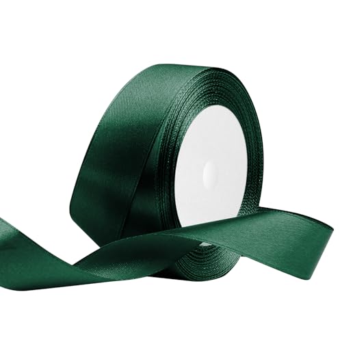 Satinband 25mm Breit Schwarzgrün,22 Meters Geschenkband Schleifenband Stoffband für Hochzeitsdekoration, Geschenkverpackung, Basteln, Party Deko Satinband 25mm Breit Schwarzgrün,22 Meters Geschenkband Schleifenband Stoffband für Hochzeitsdekoration, Geschenkverpackung, Basteln, Party Deko von OUTPGAGA